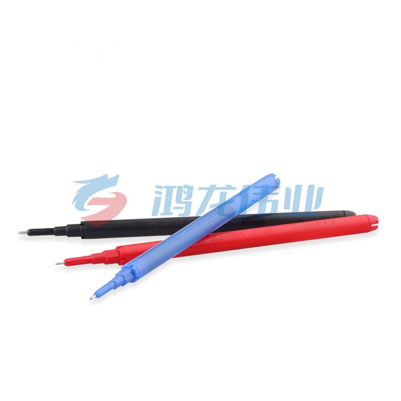 百乐（PILOT）可擦中性笔替芯热可擦针管水笔芯 蓝色 0.5mm 12支装 BLS-FRP5-L