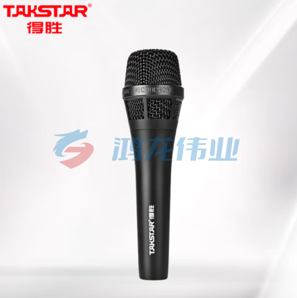 得胜（TAKSTAR）GH1 有线动圈麦克风 舞台演出吉他弹唱K歌专业录音户外直播专用话筒 黑色