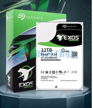 希捷(Seagate)ST12000NM000J 企业级硬盘 12TB 256MB 7200RPM SATA接口 希捷银河 Exos X18系列