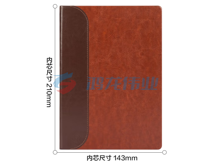 得力（deli）BP134皮面记事本 B5/80张笔记本（棕色）（本）pcyg-230829140304