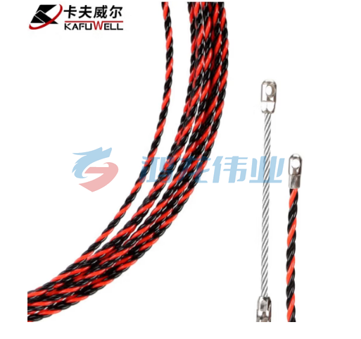 卡夫威尔 电工穿线器网线钢丝线电线线槽线管光纤引线器钢丝拉线穿管器穿线神器 50M CX4189
