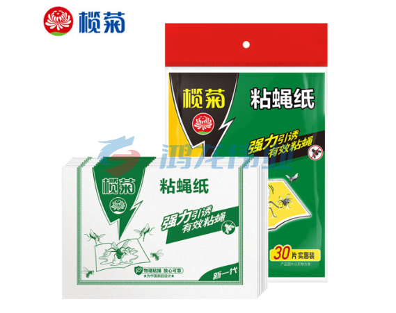 榄菊 粘蝇纸30片装 粘苍蝇板粘蝇胶捕蝇灭蝇器 苍蝇贴pcyg-230129182556