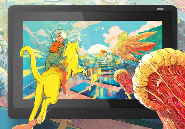 和冠 新帝Cintiq DTK1661 创意液晶数位屏 绘画屏 手绘屏 显示屏 绘图屏 15.6英寸数位屏